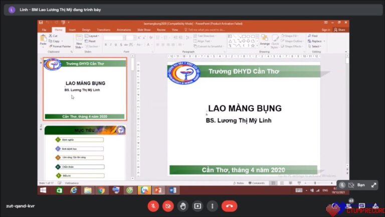 Lao màng bụng – ĐH Y Dược Cần Thơ